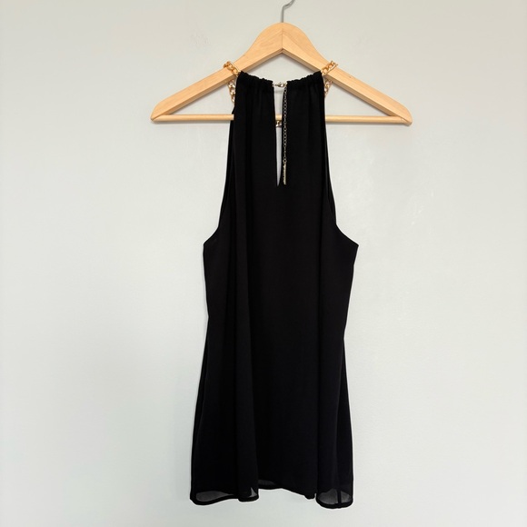 Michael Kors Chain Neck Keyhole Neck Halter Top - Picture 3 of 11